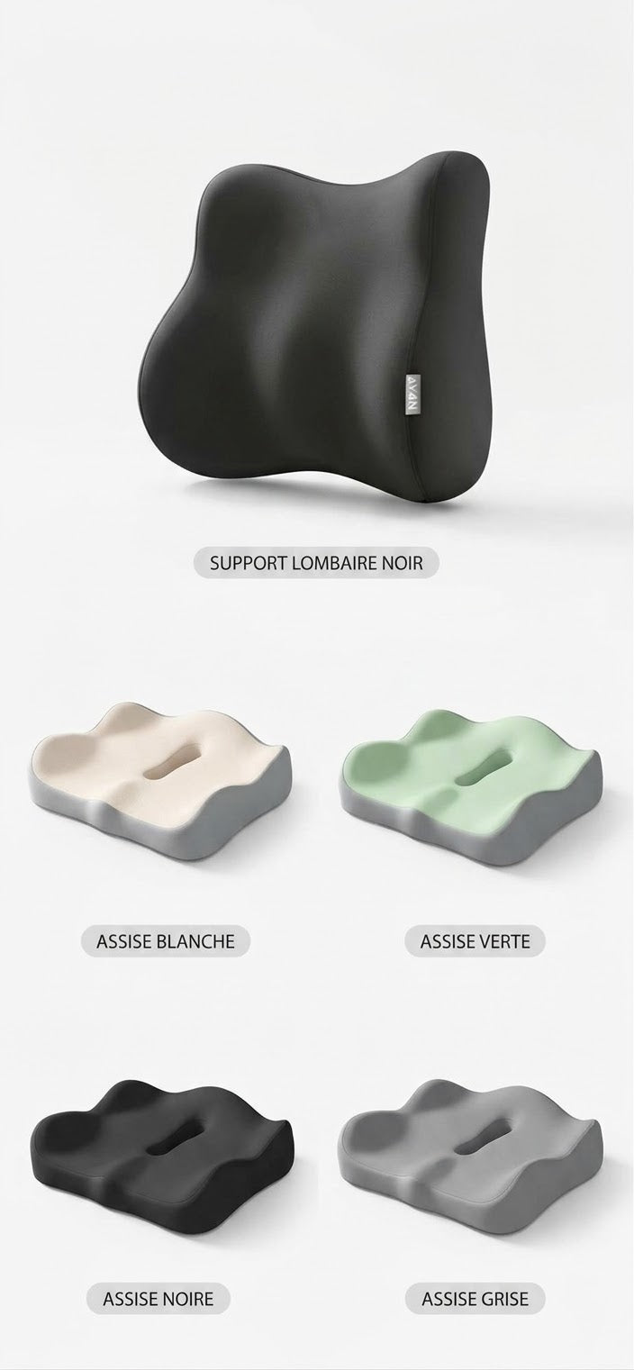 Coussin Lombaire Ergonomique – Confort & Soutien du Dos